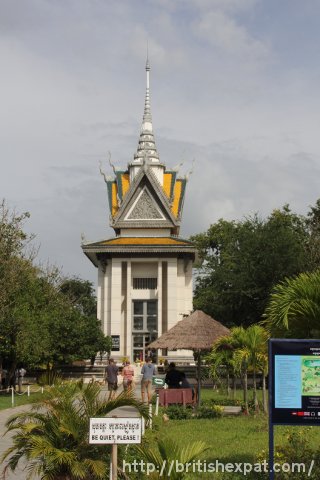 The stupa at Choeung Ek extermination camp