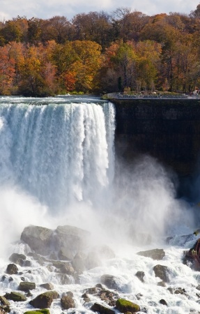 The American Falls at Niagara in autumn