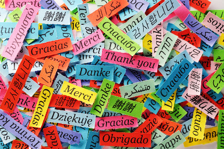 “Thank you” in several different languages