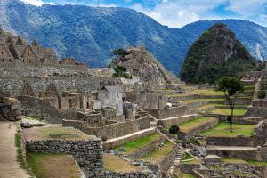 Inca ruins at Machu Picchu, Peru