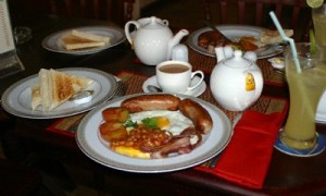 A full breakfast at Molly Malone's in Siem Reap