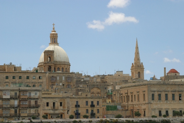 The skyline of Valletta, Malta's capital