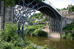 The Iron Bridge and St Luke's Church, Ironbridge, by Peter Scrimshaw